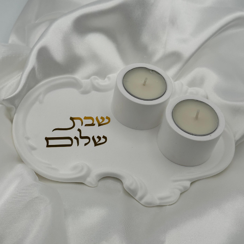Minimalist Elegant Shabbat candle holders