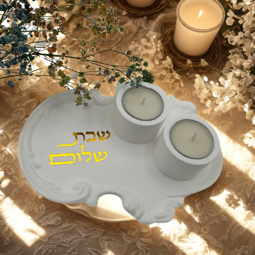 Minimalist Elegant Shabbat candle holders
