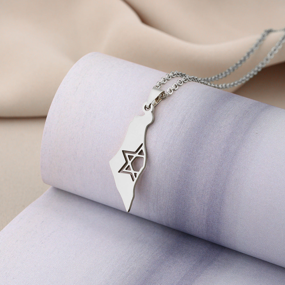 Ethnic Israel Map Pendant – My Only Home