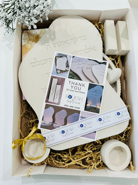 Shabbat candle holder set
