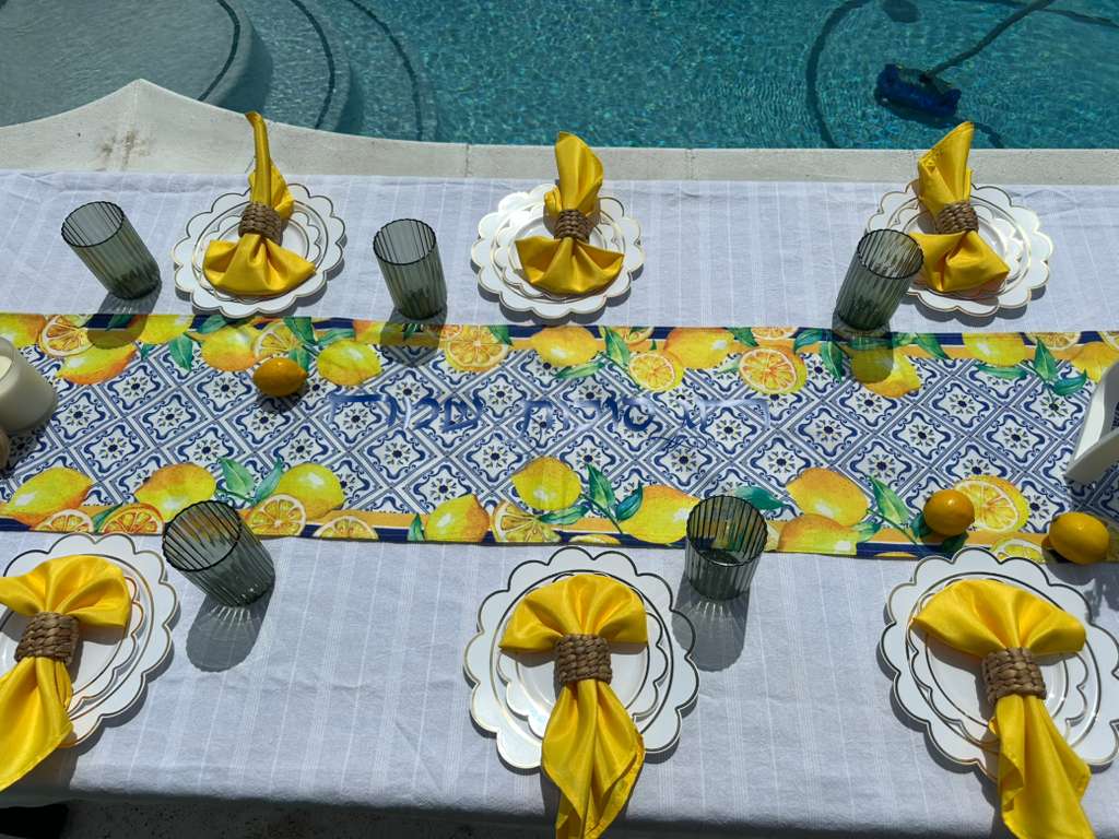 Sukkot table set