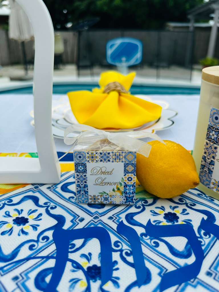 Sukkot table set