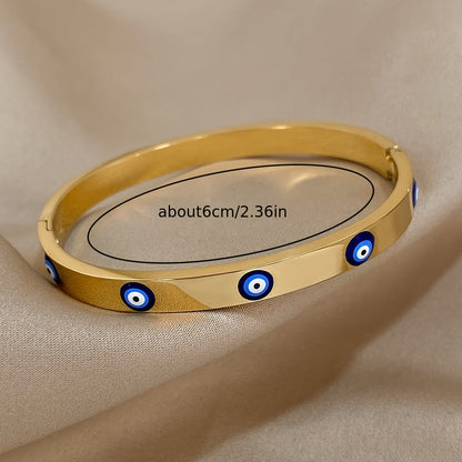 Gold-plated Evil Eye Bracelet