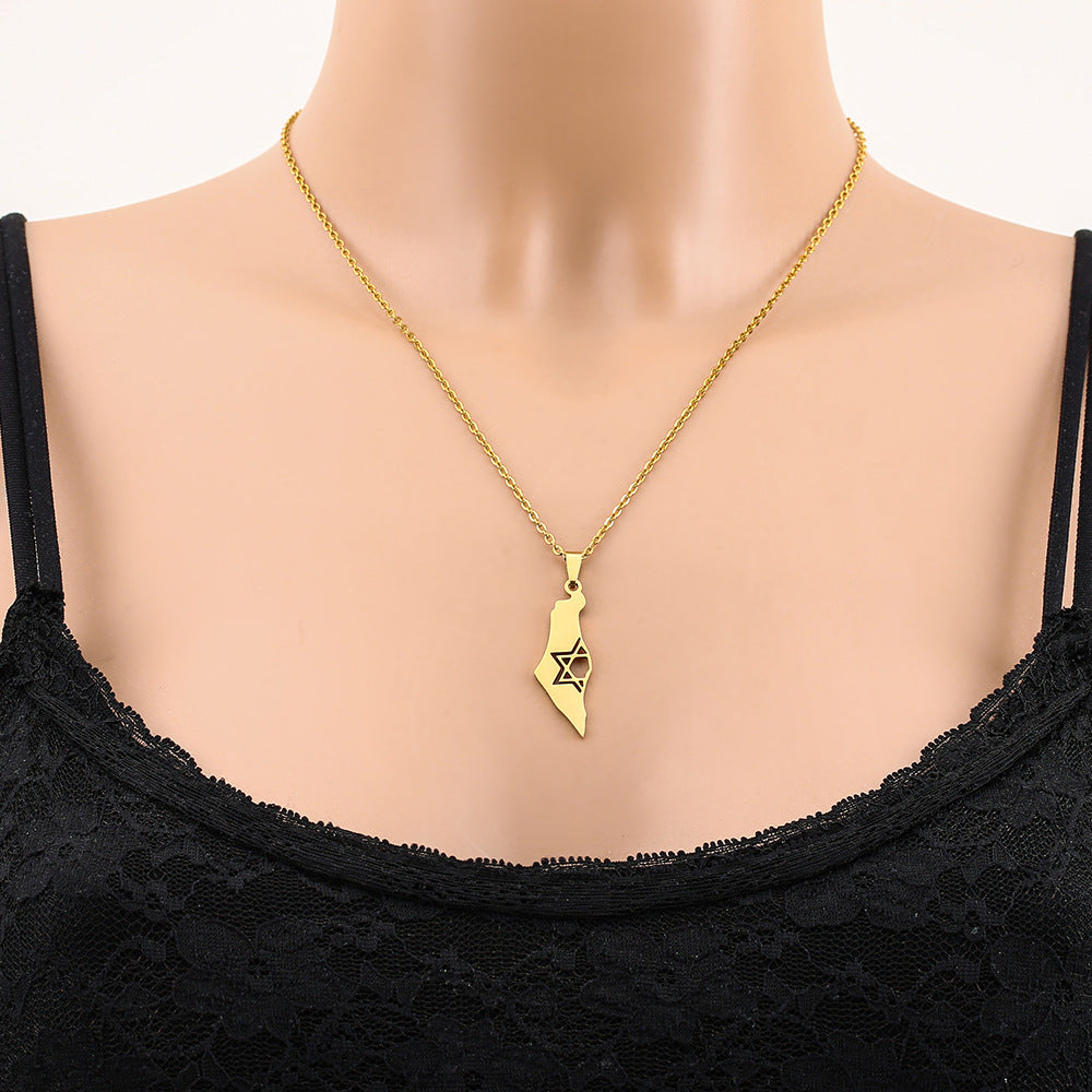 Ethnic Israel Map Pendant – My Only Home