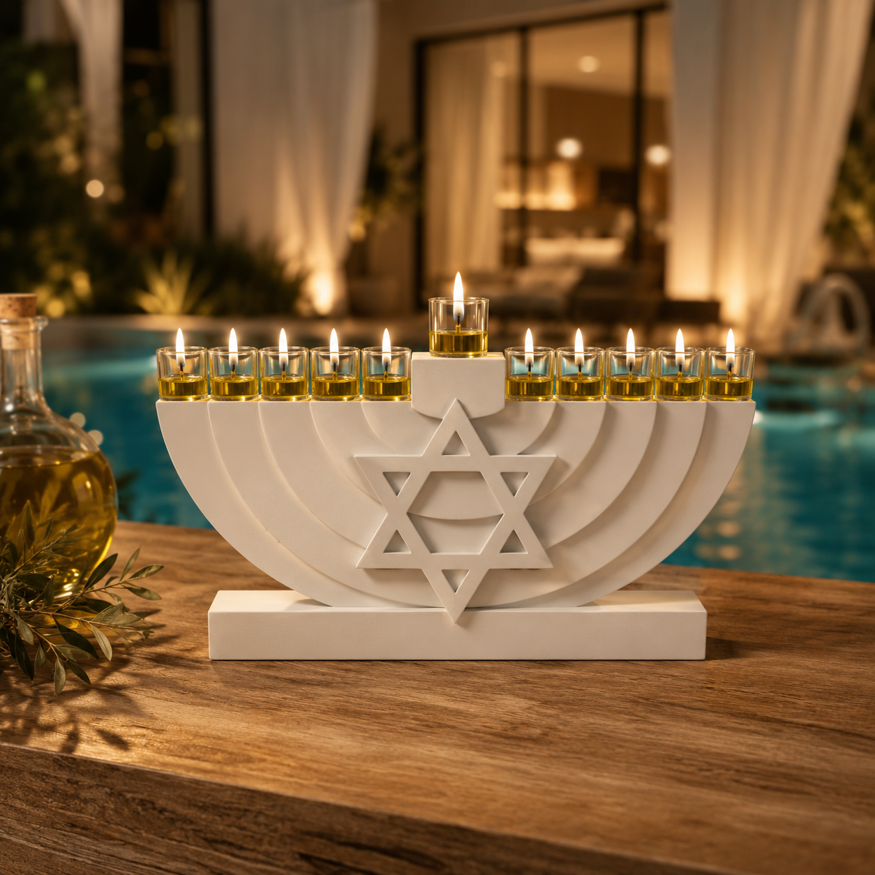 Star Of David - Menorah חנוכיה מגן דוד