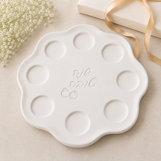 Rosh Hashanah Simanim plate set