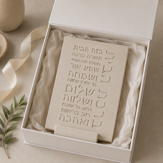 Hebrew House Blessing Plaque  ברכת הבית
