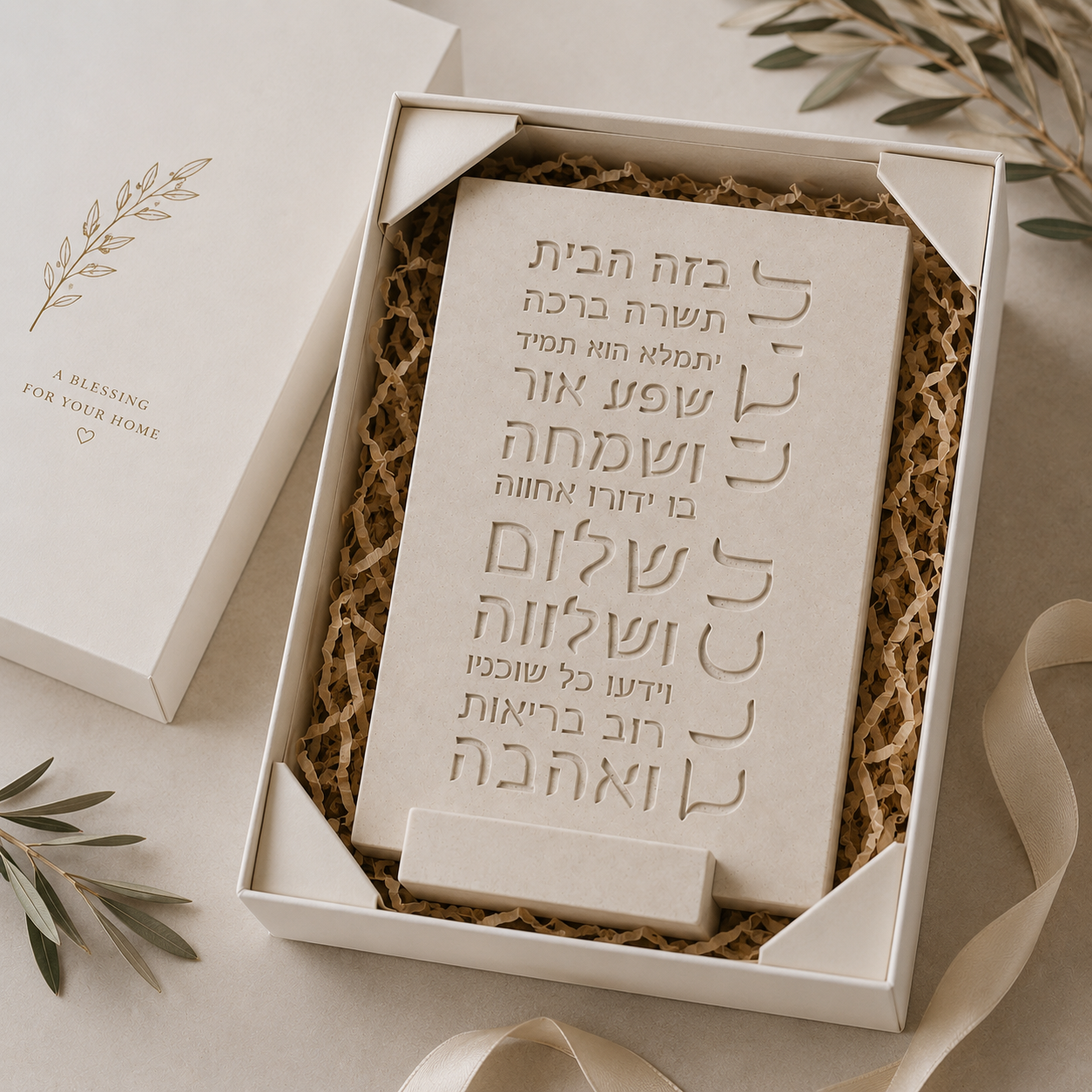Hebrew House Blessing Plaque  ברכת הבית