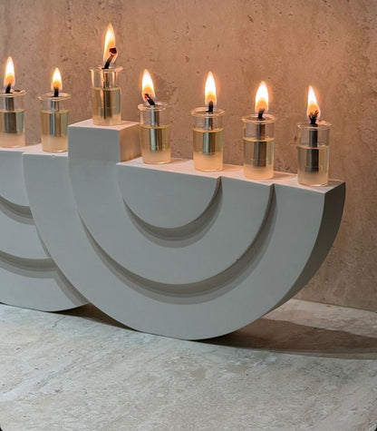 Concrete menorah