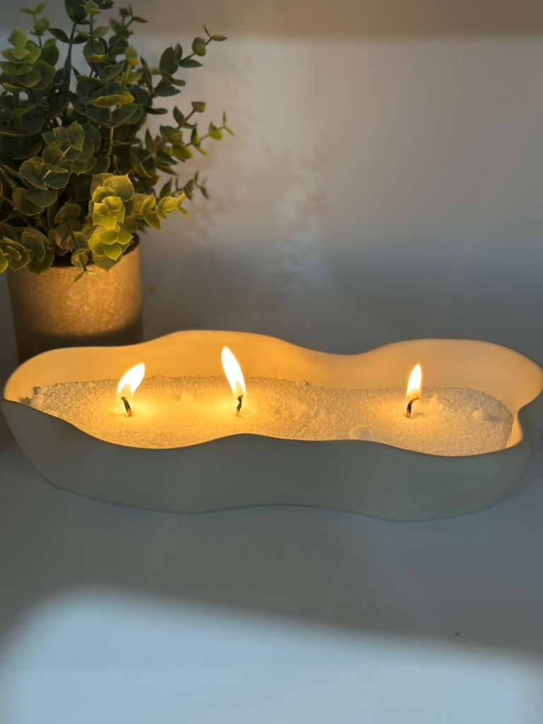 Concrete Bowl  Candle Holder
