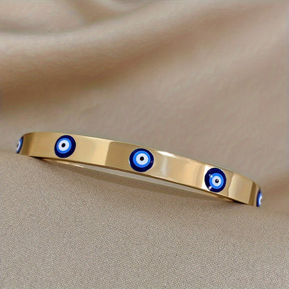 Gold-plated Evil Eye Bracelet