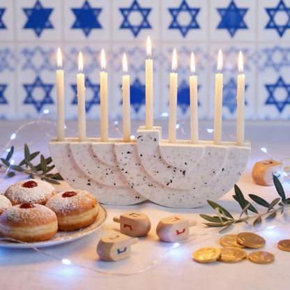 TERRAZZO concrete Menorah