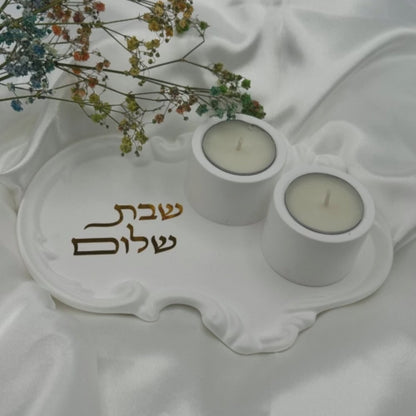 Minimalist Elegant Shabbat candle holders